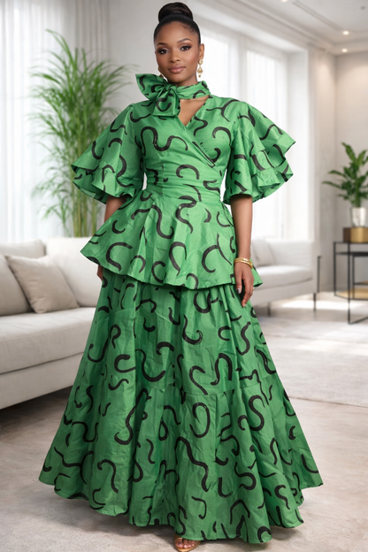 Green Goddess Statement Set
