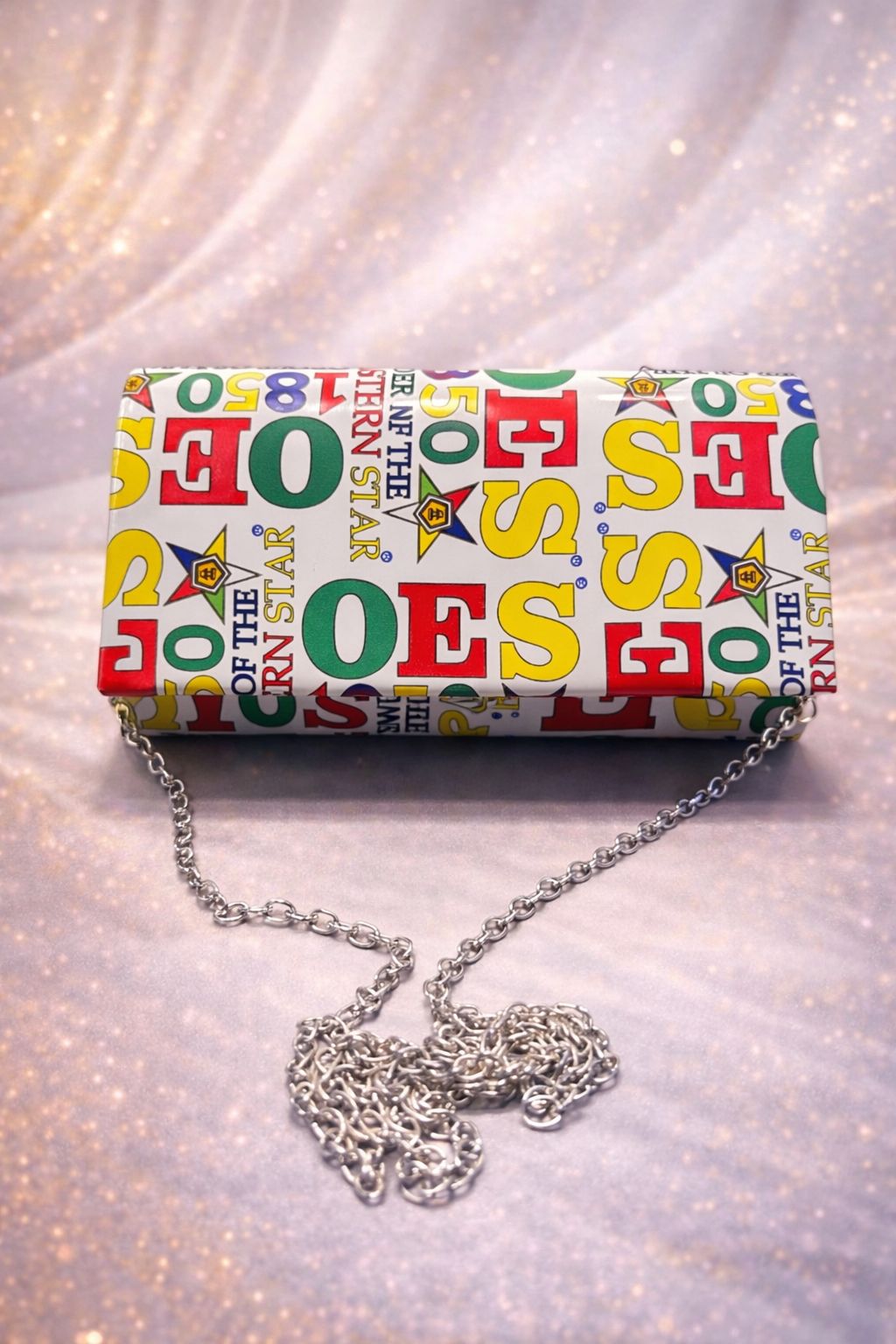 Order of the Eastern Star Legacy Print Chain Clutch