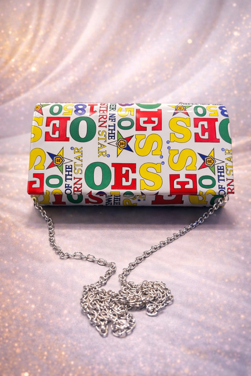 Order of the Eastern Star Legacy Print Chain Clutch