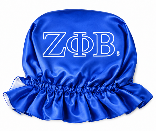 Zeta Phi Beta Blue Satin Bonnet