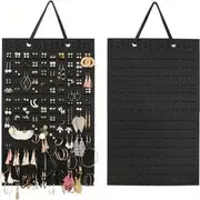 Felt Hanging Jewelry Organizer - Foldable Storage Bag